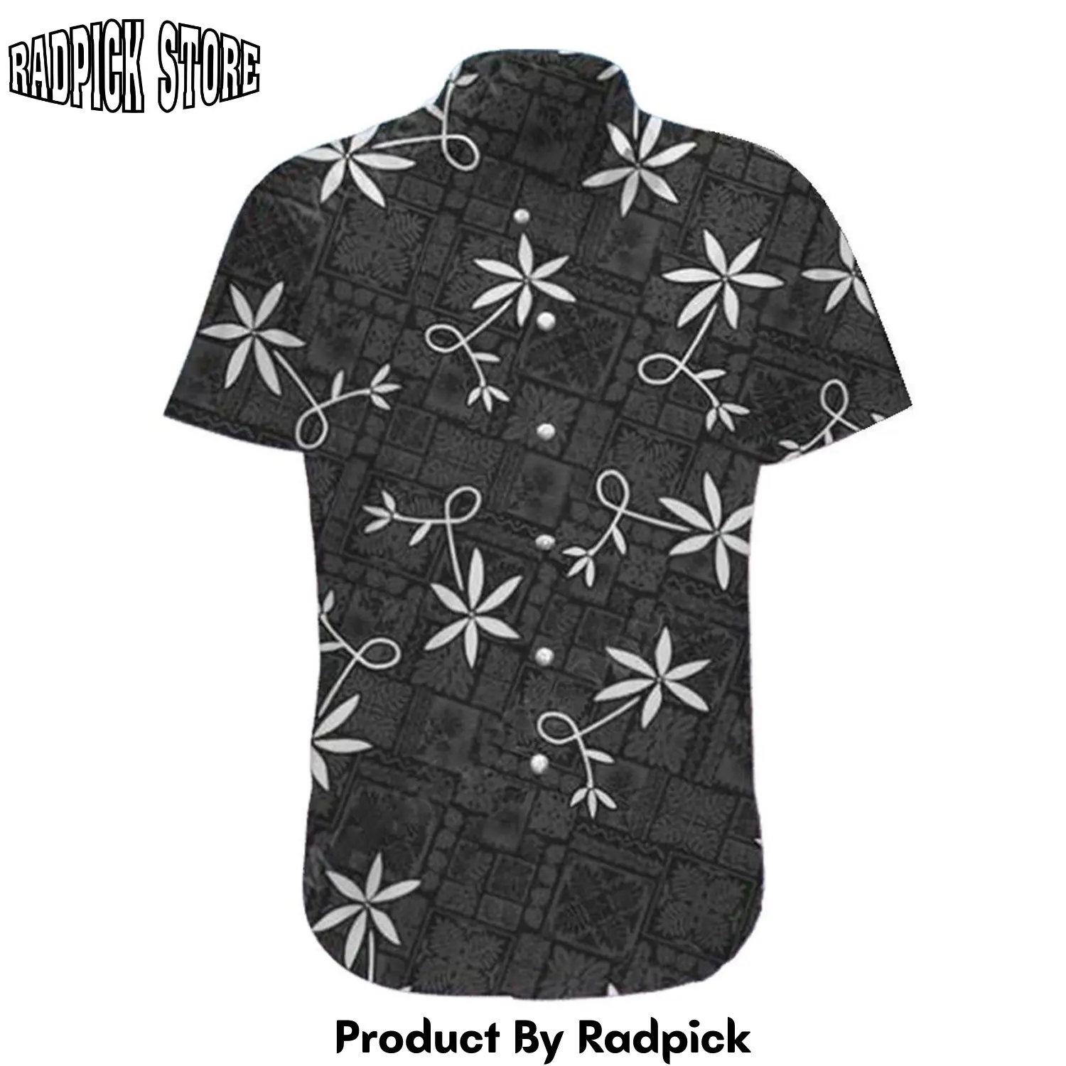 Radpick 3d elv prl black hawaii shirt rp292863